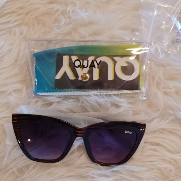Host Pick! NEW! RArE Quay For Keeps espresso striped cat eye sun… main image 10